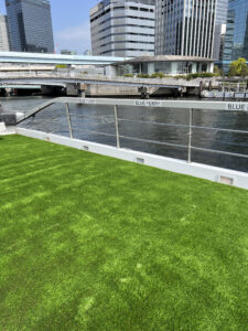 東京湾, フェリー, 人工芝